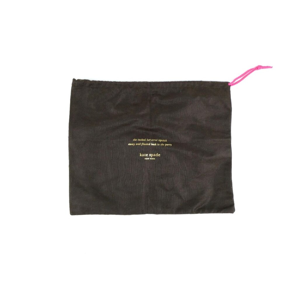 Kate Spade New York Brown Pink Drawstring Purse Protector Cover